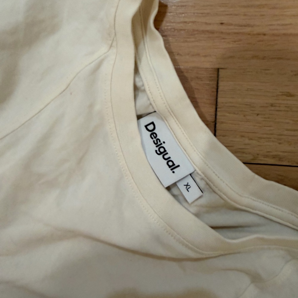 Desigual Off-White Tee XL